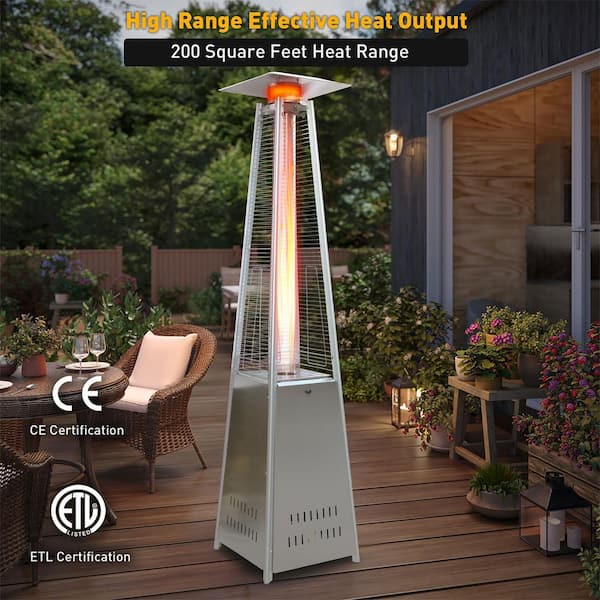 Patio Heater Pyramid Pamapic Patio Heater, 48,000 BTU Pyramid