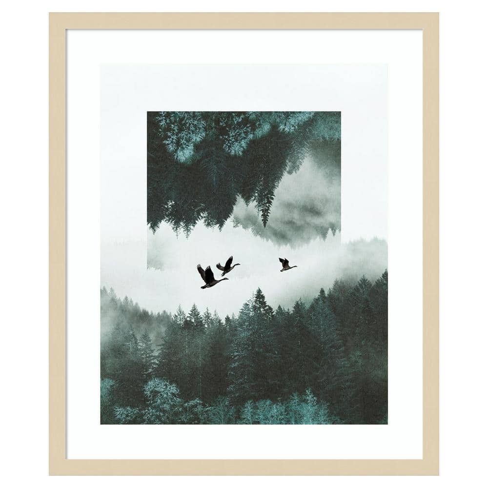 Grace Popp Misty Skein II 21"x25" Svelte Natural Wood Framed Print