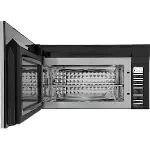 Professional 30 in. 1.9 cu. ft. Over-the-Range Microwave in Stainless Steel with Vent and Air Fry