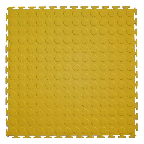 IT-tile 20-1/2 in. x 20-1/2 in. Coin Yellow PVC Interlocking Multi-Purpose Flooring Tiles (23.25 sq. ft./case)