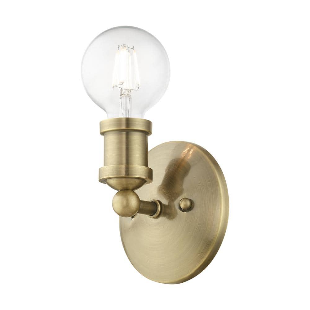 Lansdale Antique Brass Single-Light Vanity Sconce