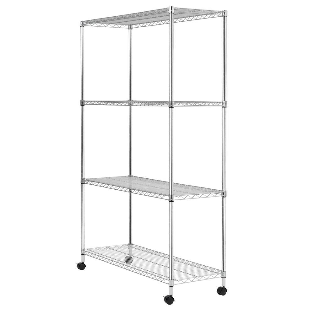 Reviews for IRIS USA 4-Shelf Adjustable Metal Wire Storage Unit with ...