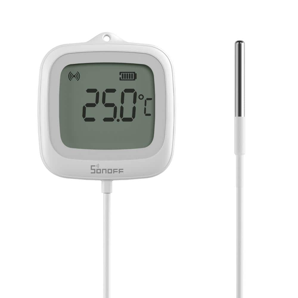 Zigbee Waterproof Temperature Sensor with 1.5M Stainless Steel Probe,LCD Display,-40~115°C Range,APP Monitoring price history on PriceWatchPro