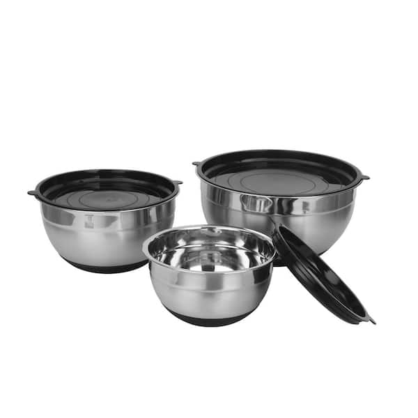 Choice .75 Qt. Stainless Steel Mixing Bowl with Silicone Bottom