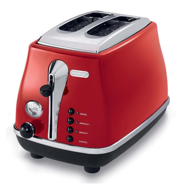 DeLonghi Icona 2-Slice Red Toaster