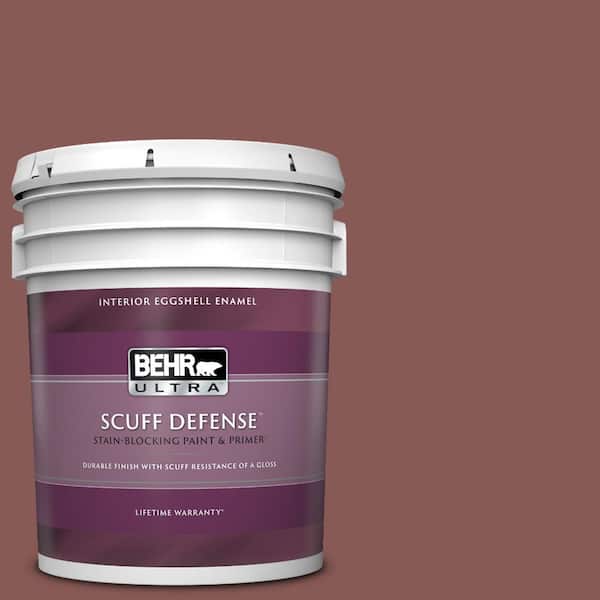 BEHR ULTRA 5 gal. #PPU1-09 Red Willow Extra Durable Eggshell Enamel Interior Paint & Primer