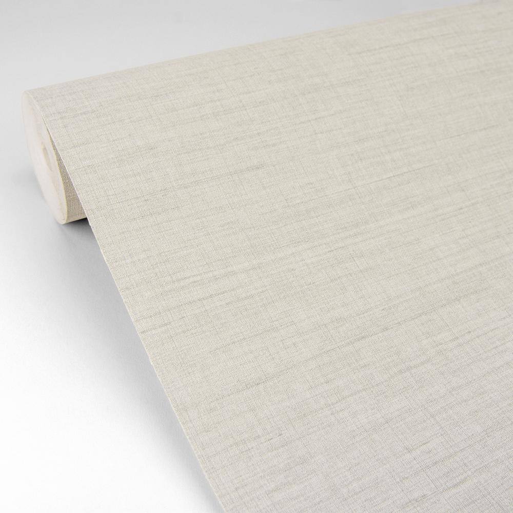 Essence Cream Linen Texture Non-Pasted Washable Wallpaper