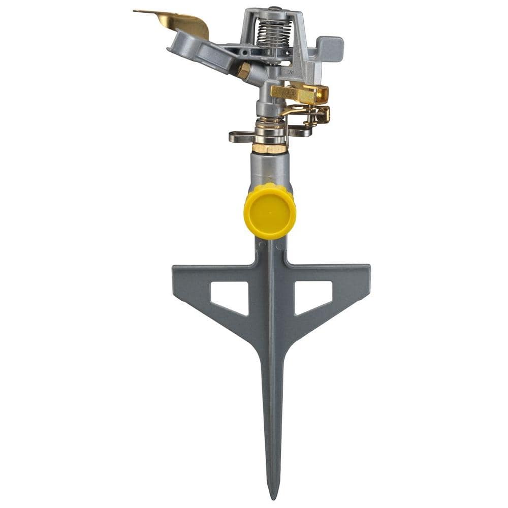 NELSON 1,800 sq. ft. Silver StainlessSteel Impulse Sprinkler 50261