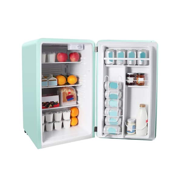 3.5 Cu.Ft Compact Refrigerator, Mini Fridge with Freezer, Retro Design Small  Dri