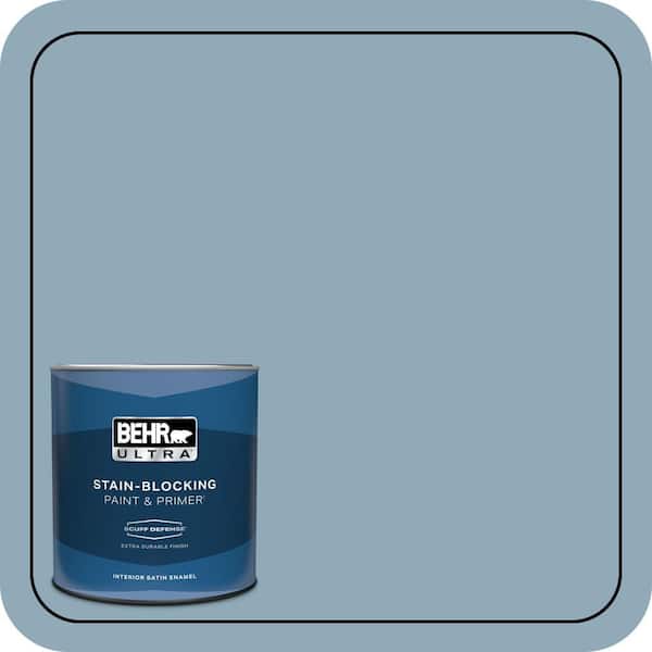 BEHR ULTRA 1 qt. #PPU14-09 Windsurf Extra Durable Satin Enamel Interior Paint & Primer