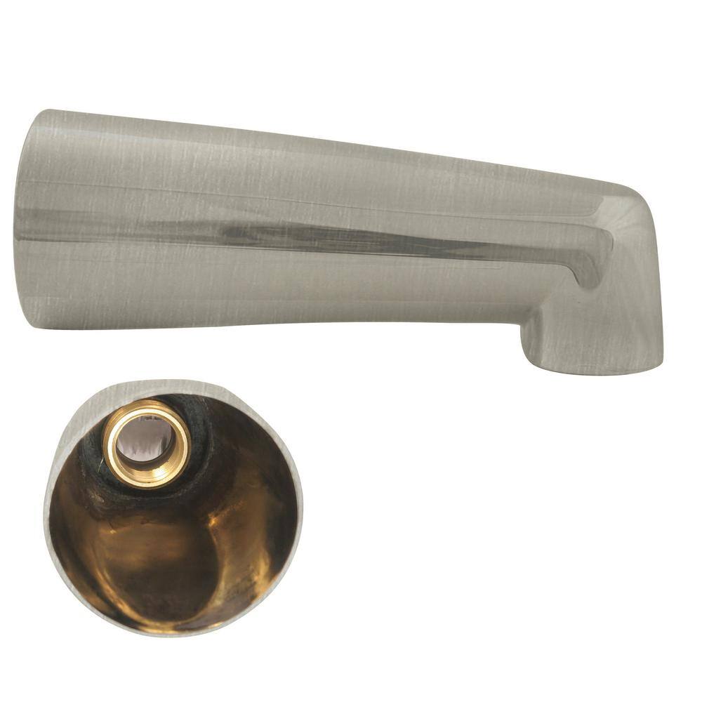 7" Stainless Steel Wall Mounted Tub Spout