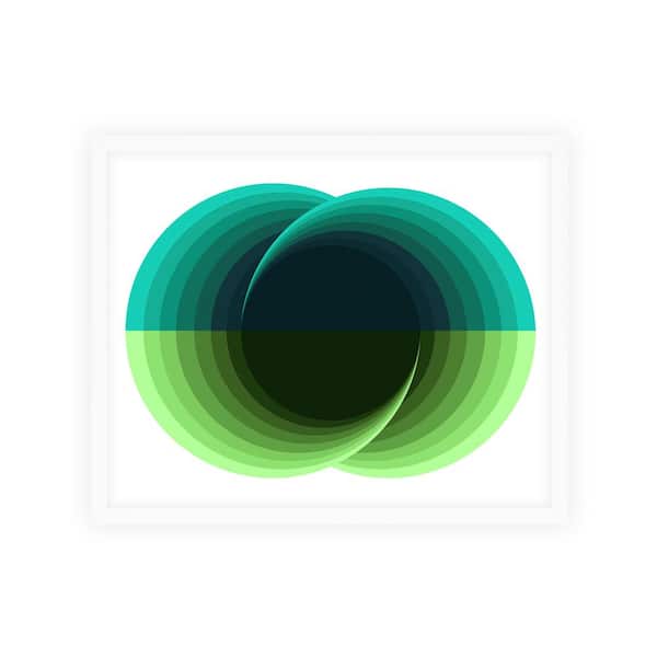 Unbranded Abstract Nature Shapes Framed Abstract Art Print 42 in. x 34 in.