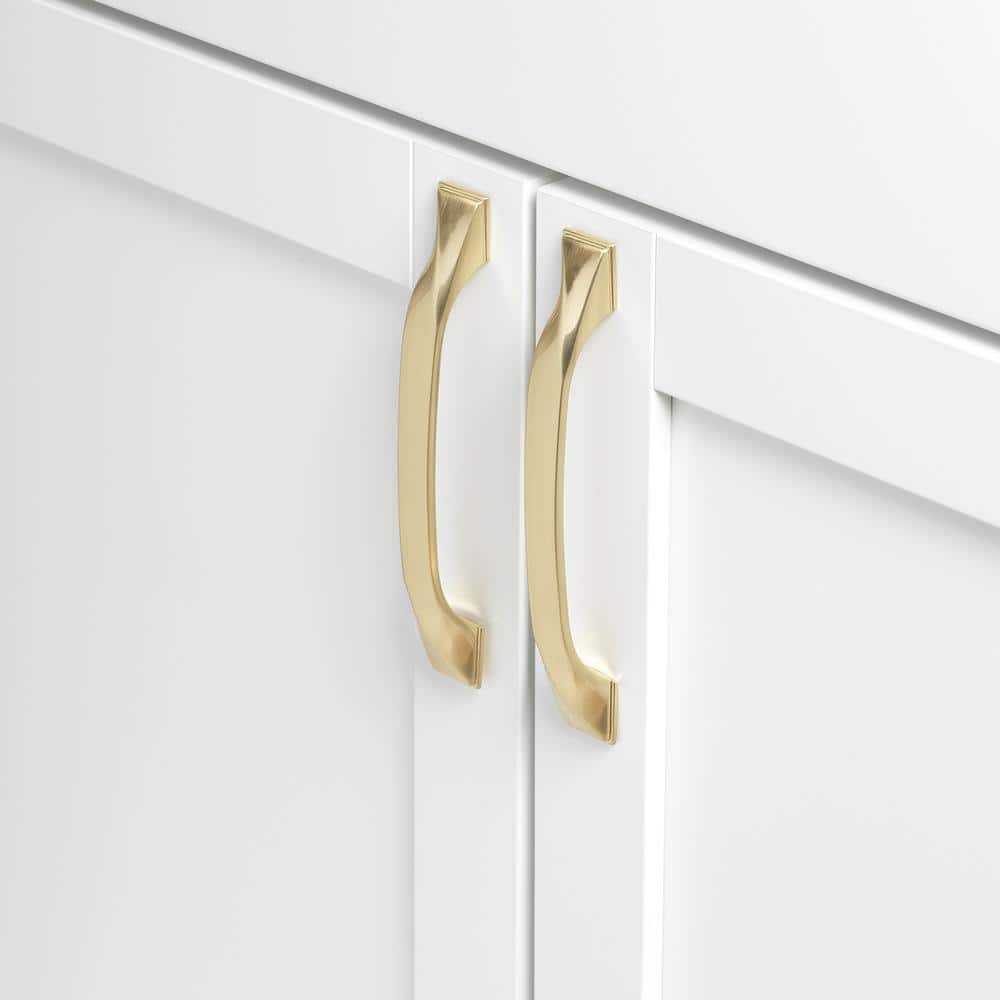 6.5 Inch Gold Modern Twisted Bar Pull