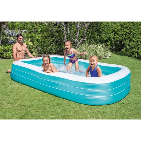 120 in. x 72 in. x 22 in. D Rectangular 15.9 in. D Kiddie Above Ground Pool