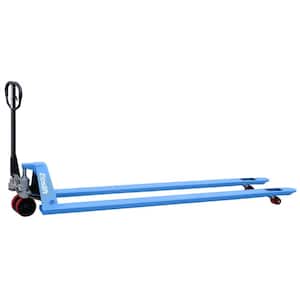 2200 lbs. 27 in. x 98 in. Forks Industrial Grade M10SL (Extra Long) Manual Pallet Jack