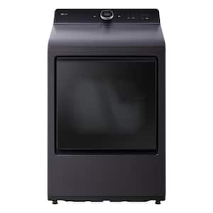 7.3 cu. ft. Vented SMART Electric Dryer in Matte Black with EasyLoad Door, TurboSteam and Sensor Dry Technology