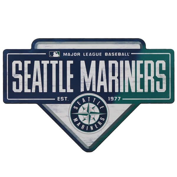 Open Road Brands Seattle Mariners MDF Base Wooden Wall Art
