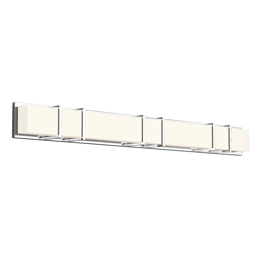 Kuzco Alberni 50" Chrome Dimmable LED Bathroom Vanity Light