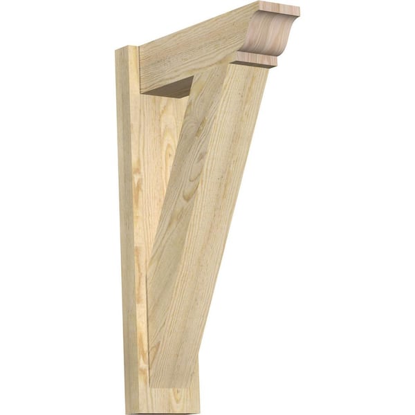 Ekena Millwork 6 in. x 30 in. x 18 in. Douglas Fir Traditional Rough Sawn Outlooker