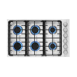 Deluxe, 3-Burner Built-In Gas Cooktop, Stainless Steel