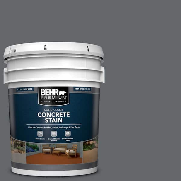 Behr Premium 5 Gal Pfc 65 Flat Top, Concrete Patio Stain Colors Home Depot