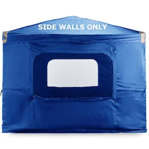 10 ft. x 10 ft. Blue Pop Up Canopy Tent Sidewall Kit Replacement with Windows