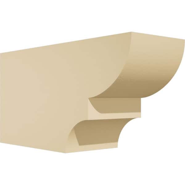 Ekena Millwork Standard Ridgewood 4 in. W x 6 in. H x 12 in. D Signature Urethane Rafter Tail Outlooker