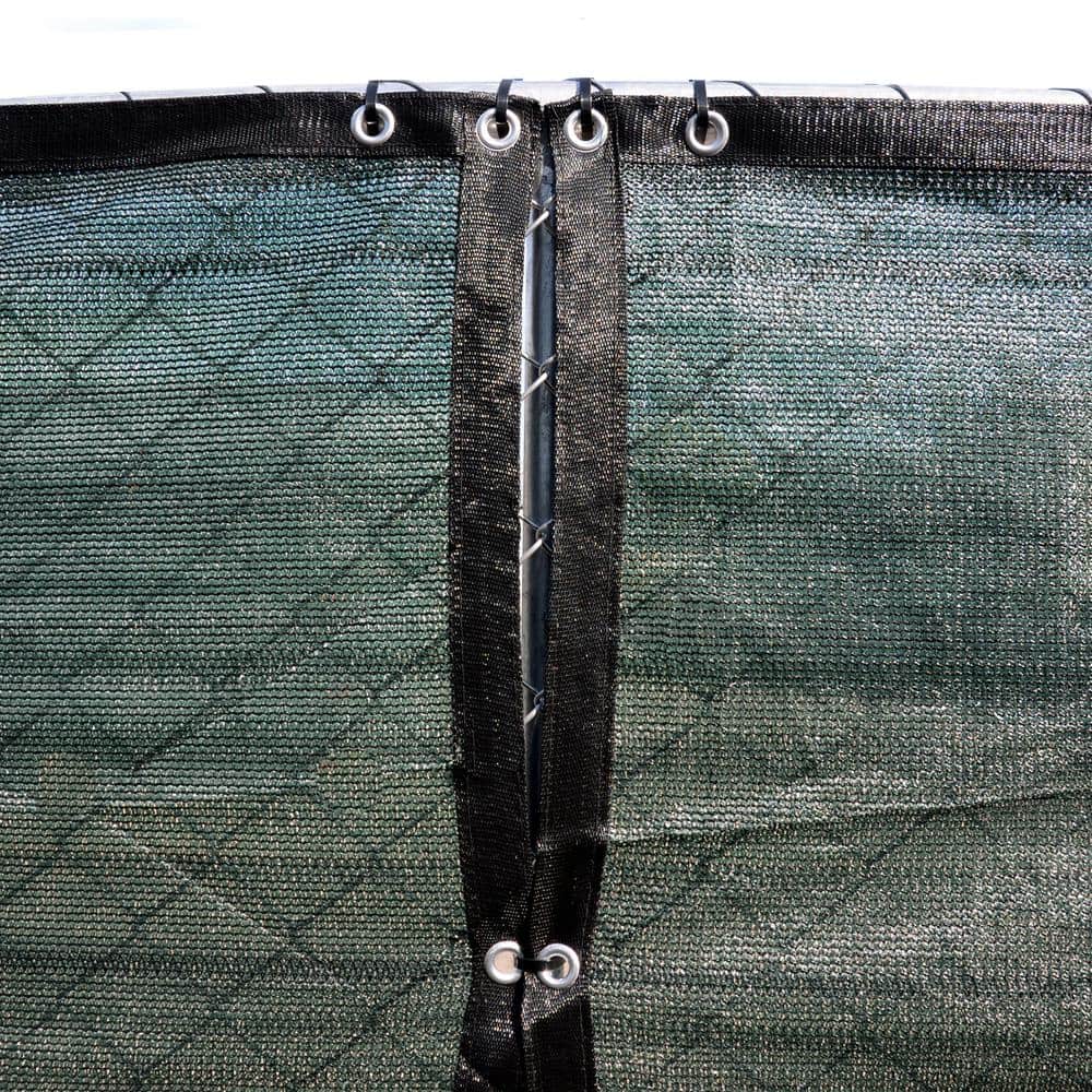 Dark Green 50 ft Privacy Fence Screen Netting Mesh