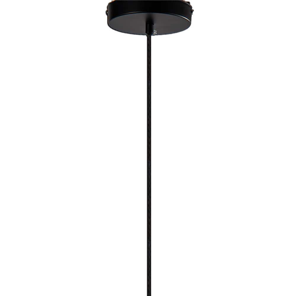 Elegant Globe Pendant Light in Black & Antique Gold with Smoke Shade
