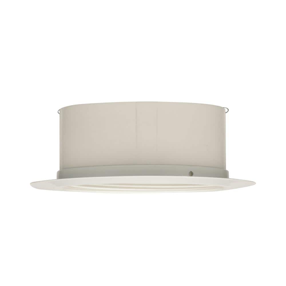 White 5-Inch Metal Baffle Recessed Down Light Trim