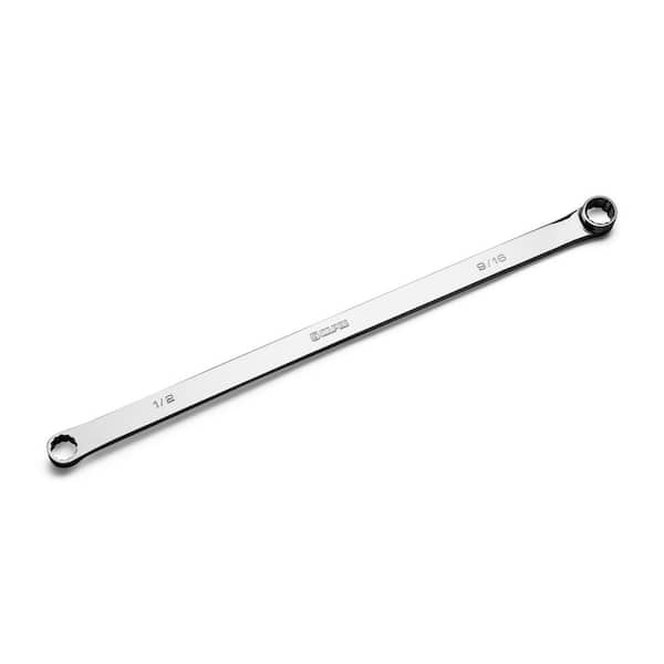 Capri Tools 1/2 in. x 9/16 in. 0-Degree Offset Extra-Long Box End Wrench