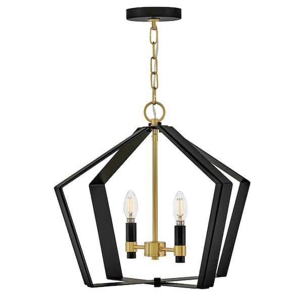 LARK Sammi 2-Light Black Pendant Light