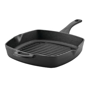 Professional Square Cast Iron Griddle Pan - 25cm