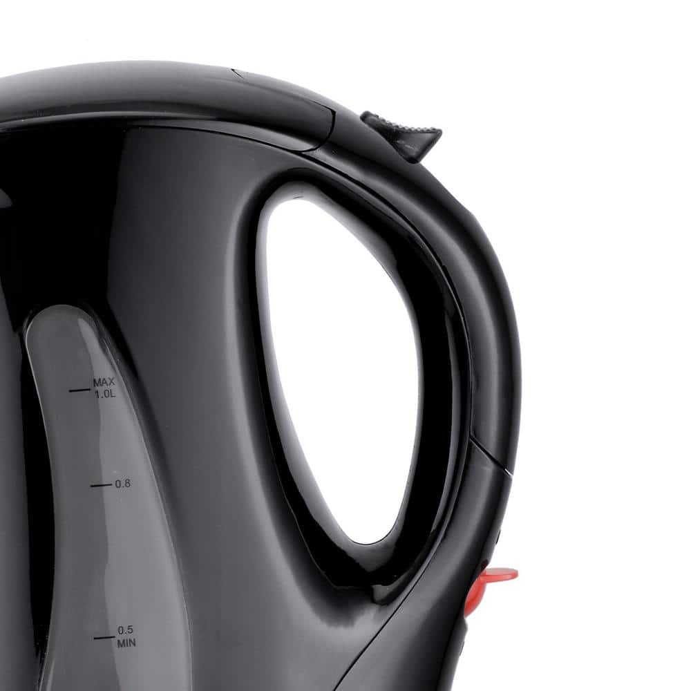 Brentwood Black BPA-Free 1-Liter Cordless Electric Kettle