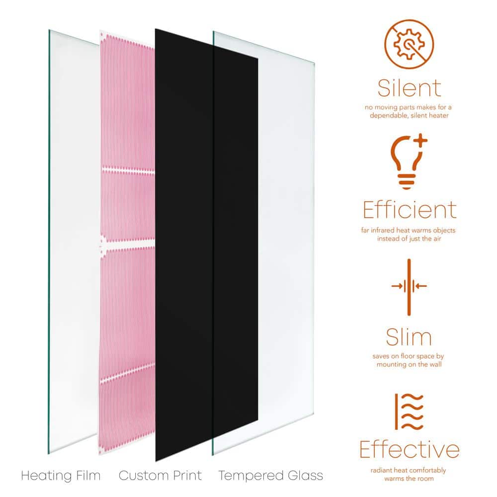 700 Watt Infrared Heater Heating Panel Electric Radiant Wall Mounted