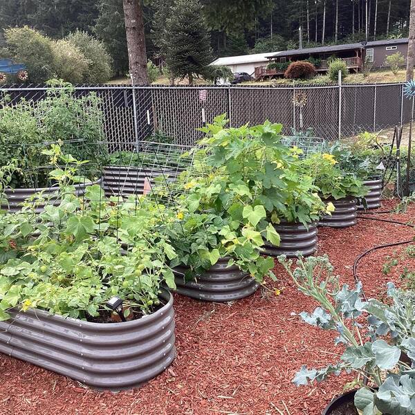72 in. x 24 in. x 18 in. Grey Outdoor Galvanized Steel