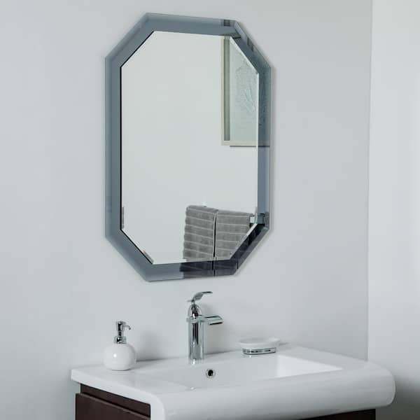 Decor Wonderland 24 In W X 32 H, Frameless Octagon Beveled Mirror