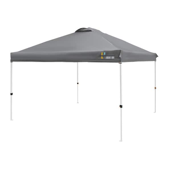 Unbranded 10 ft. x 10 ft. Gray Pop Up Canopy, Portable Folding Instant Canopy Tent with Roller Bag