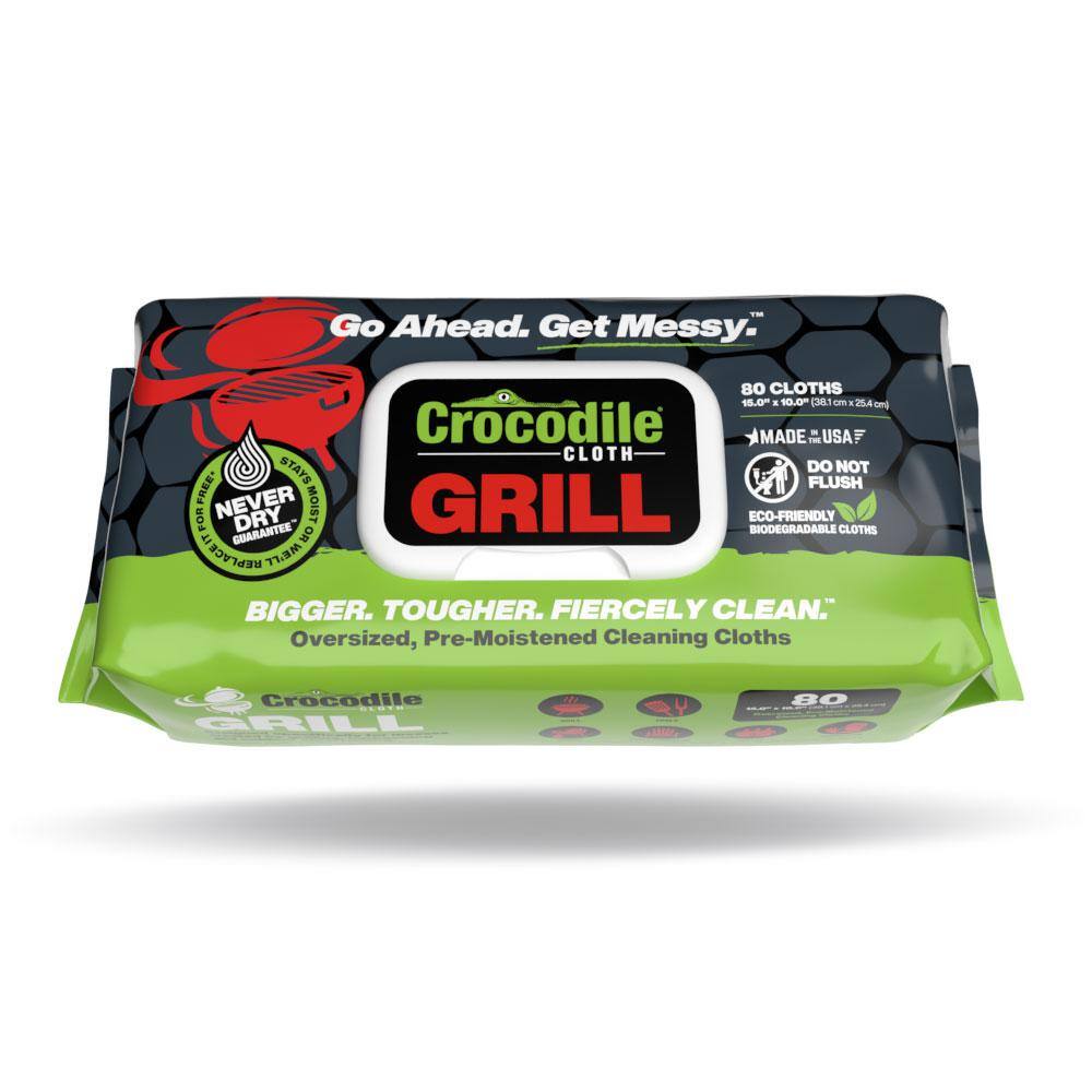 Reviews For CROCODILE CLOTH Grill Cleaning Pre Moistened Heavy Duty Wet 