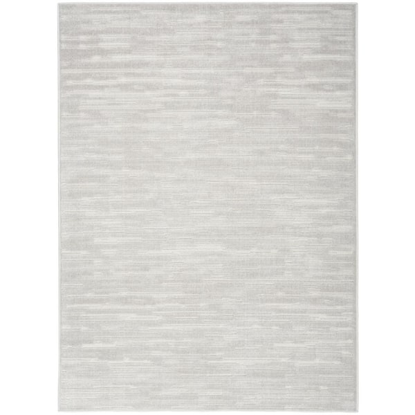 5 ft. x 7 ft. Gray Geometric Area Rug