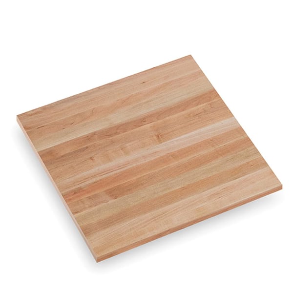 Swaner Hardwood 2 ft. L x 25 in. D x 1.5 in. T Finished Maple Solid Wood Butcher Block Countertop with Square Edge