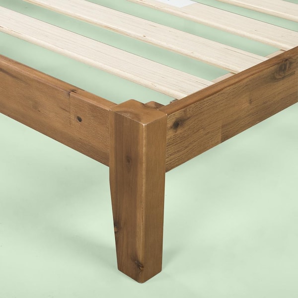 Zinus Julia 10 In King Wood Platform, Priage By Zinus Antique Espresso Solid Wood Platform Bed With Headboard