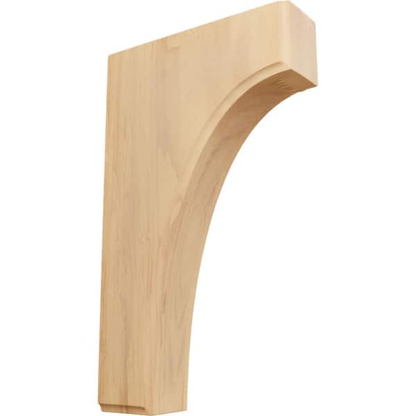Ekena Millwork 1-3/4 in. x 6 in. x 10 in. Unfinished Wood Red Oak Clarksville Corbel