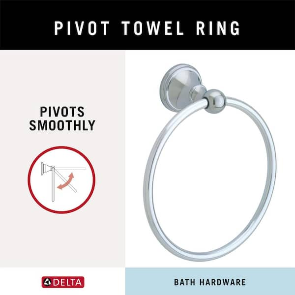 Millbridge Towel Ring Chrome, Bath