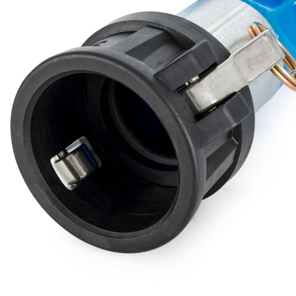 Blue 50-Foot PVC Lay Flat Hose with Polypropylene Cam and Groove Connections, 3-Pack