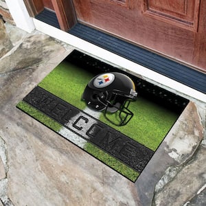 NFL - Pittsburgh Steelers 18 in. x 30 in. Rubber Door Mat