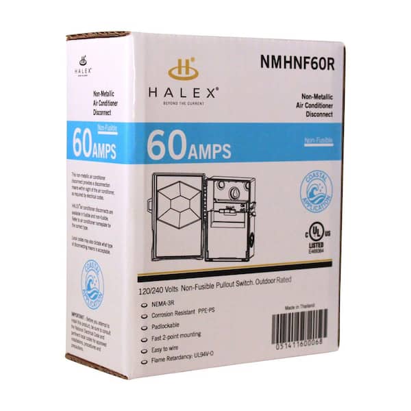 60 Amp Non-Fusible Non-Metallic AC Disconnect