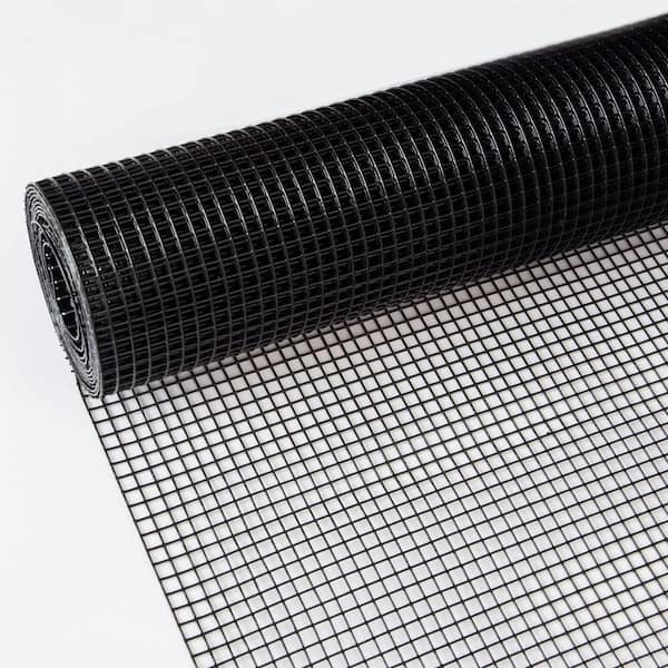 1/2 in. x 4 ft. x 50 ft. 19-Gauge Black Hardware Cloth, Welded Wire Fence