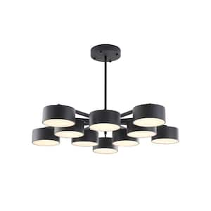 Bradley 7-Watt Integrated LED Black Chandelier