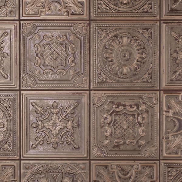Merola Tile Fitz Copper 8 in. x 8 in. Ceramic Wall Tile (9.9 sq. ft./Case)